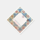 Americana Patchwork Herinneringsframe Feestdecorat Servet (Hoek)