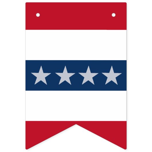 Americana Patriotic Stars & Stripes Celebration Vlaggetjes (Tweede vlag)