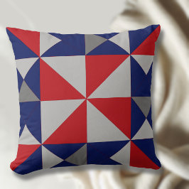 Americana Pinwheel Quilt Block Sierkussen