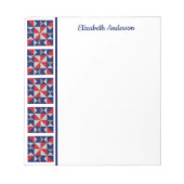 Americana Quilt Block Border Note Pad Notitieblok (Voorkant)