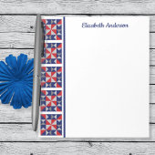 Americana Quilt Block Border Note Pad Notitieblok