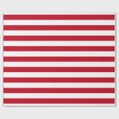 Americana Red And White Stripes Cadeaupapier (Vlak)