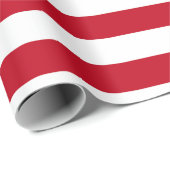 Americana Red And White Stripes Cadeaupapier (Rol Hoek)