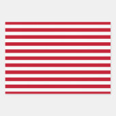 Americana Red And White Stripes Inpakpapier Vel (Voorkant 3)