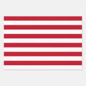 Americana Red And White Stripes Inpakpapier Vel (Voorkant 2)