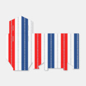 Americana Red White Blue Stars & Stripes Bedankdoosjes (Uitgevouwen)