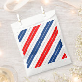 Americana Red White Blue Stars & Stripes Bedankzakje (Geknipt)