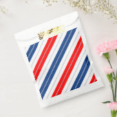 Americana Red White Blue Stars & Stripes Bedankzakje (Gezegeld)