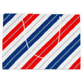 Americana Red White Blue Stars & Stripes Groot Cadeauzakje (Achterkant)