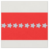 Americana Red White Blue Stars & Stripes Stof (Close Up)