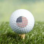 americana rood wit en blauw  vlag golfballen (Insitu Shirt)