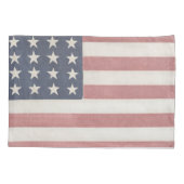 americana rood wit en blauw  vlag kussensloop (Achterkant)