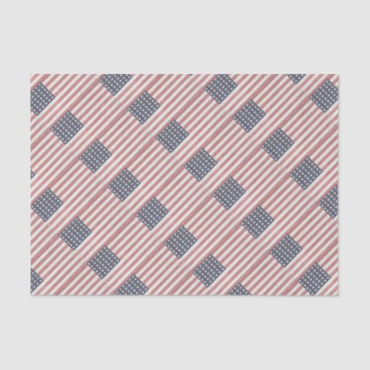 americana rood wit en blauw  vlag tissuepapier (Voorkant)