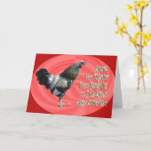 Americana Rooster A 3-zz Kaart (Gele Bloem)