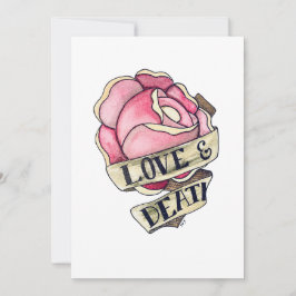 Americana rose art feestdagenkaart