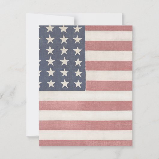 Americana rustieke Amerikaanse vlag Notitiekaartje (Voorkant)