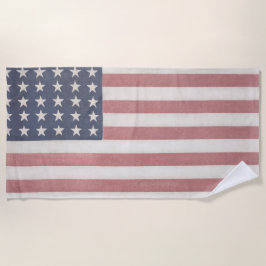Americana rustieke Amerikaanse vlag Strandlaken