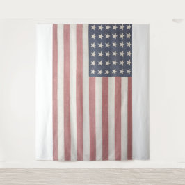Americana Rustieke Amerikaanse Vlag Wandkleed