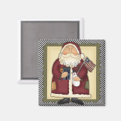 Americana Santa Claus Magnet (Voorkant / Achterkant)