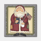 Americana Santa Claus Magnet (Voorkant)
