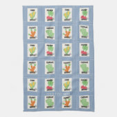 Americana Seed Packet Folk Art Theedoek (Verticaal)