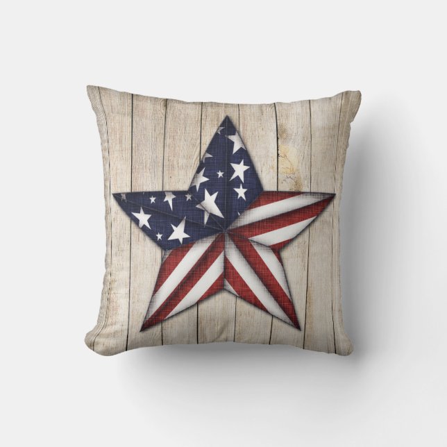 Americana Star Polyester Sierkussen (Voorkant)