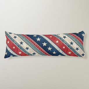 Americana/Stars Stripes/Patriottisch Lichaams Kuss Lichaamskussen