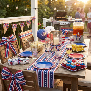 Americana sterren en strepen satijnen lint