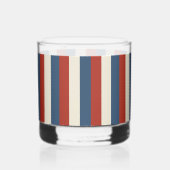 Americana Strepen – Patriottisch Rocks Glas (Voorkant)