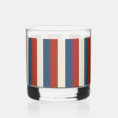 Americana Strepen – Patriottisch Rocks Glas (Achterkant)