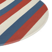 Americana Stripes – Decoratieve glazen snijplank (Hoek)