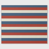 Americana Stripes - Patriottisch inpakpapier (Vlak)