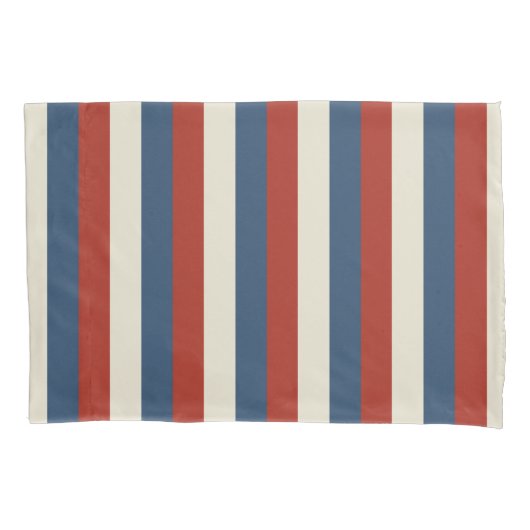 Americana Stripes - Patriottische Kussensloop (Voorkant)