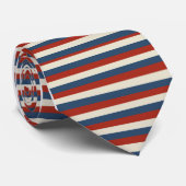 Americana Stripes – Patriottische stropdas (Opgerold)