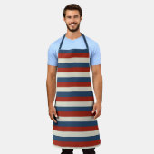 Americana Stripes – Schort voor patriottische chef (Gedragen)