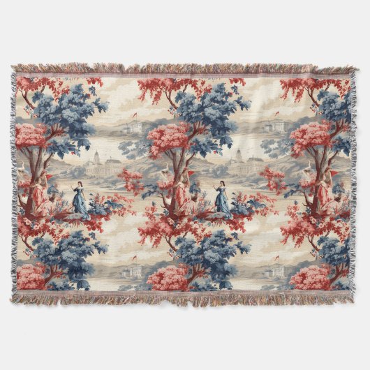 Americana Tuin Toile Deken (Voorkant)