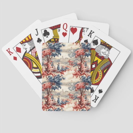 Americana Tuin Toile Pokerkaarten (Achterkant)