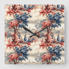 Americana Tuin Toile Vierkante Klok