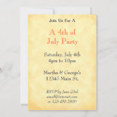 Americana US Flag Custom Party Uitnodigingen (Achterkant)