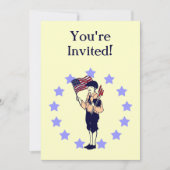  Americana US Flag Custom Party Uitnodigingen (Voorkant)