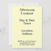  Americana US Flag Custom Party Uitnodigingen (Achterkant)