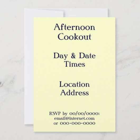  Americana US Flag Custom Party Uitnodigingen (Achterkant)