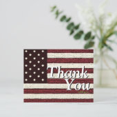 Americana USA Stars and Stripes Dank U Briefkaart (Staand voorkant)
