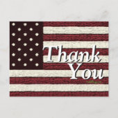 Americana USA Stars and Stripes Dank U Briefkaart (Voorkant)