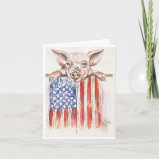 Americana Varken Kaart (Voorkant)