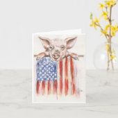 Americana Varken Kaart (Gele Bloem)