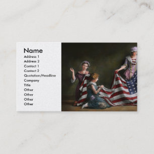Americana - Vlag - Geboorte van de Amerikaanse Vla Visitekaartje