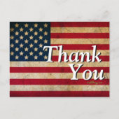Americana  Vlag Verenigde Staten Dank u Briefkaart (Voorkant)