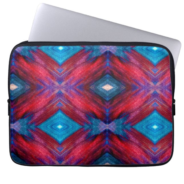 Americana Waterverf Art Laptop Sleeve (Voorkant)