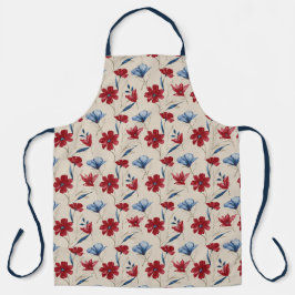  Americana Waterverf Bloemen Schort